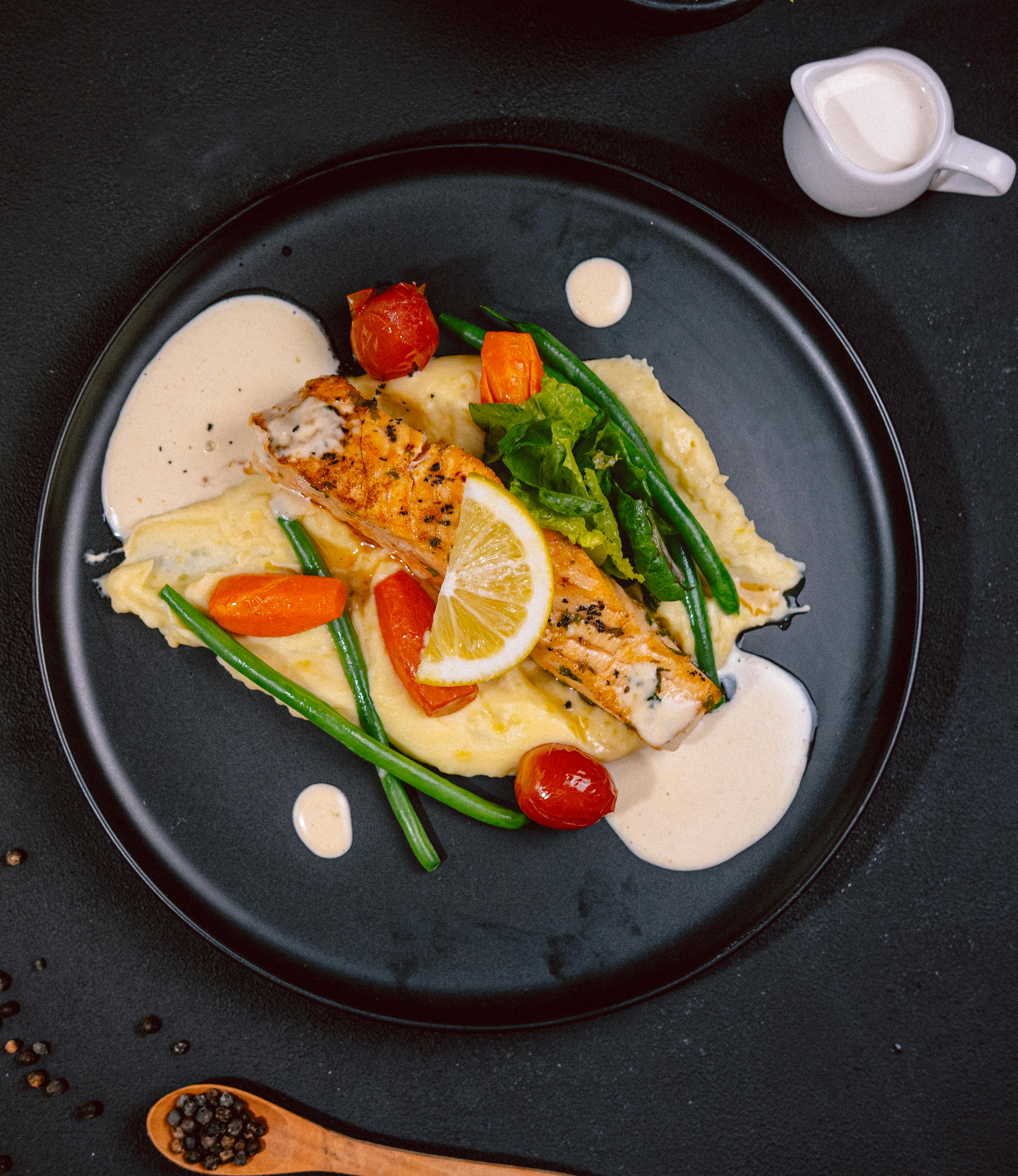 Home poisson haricots vert