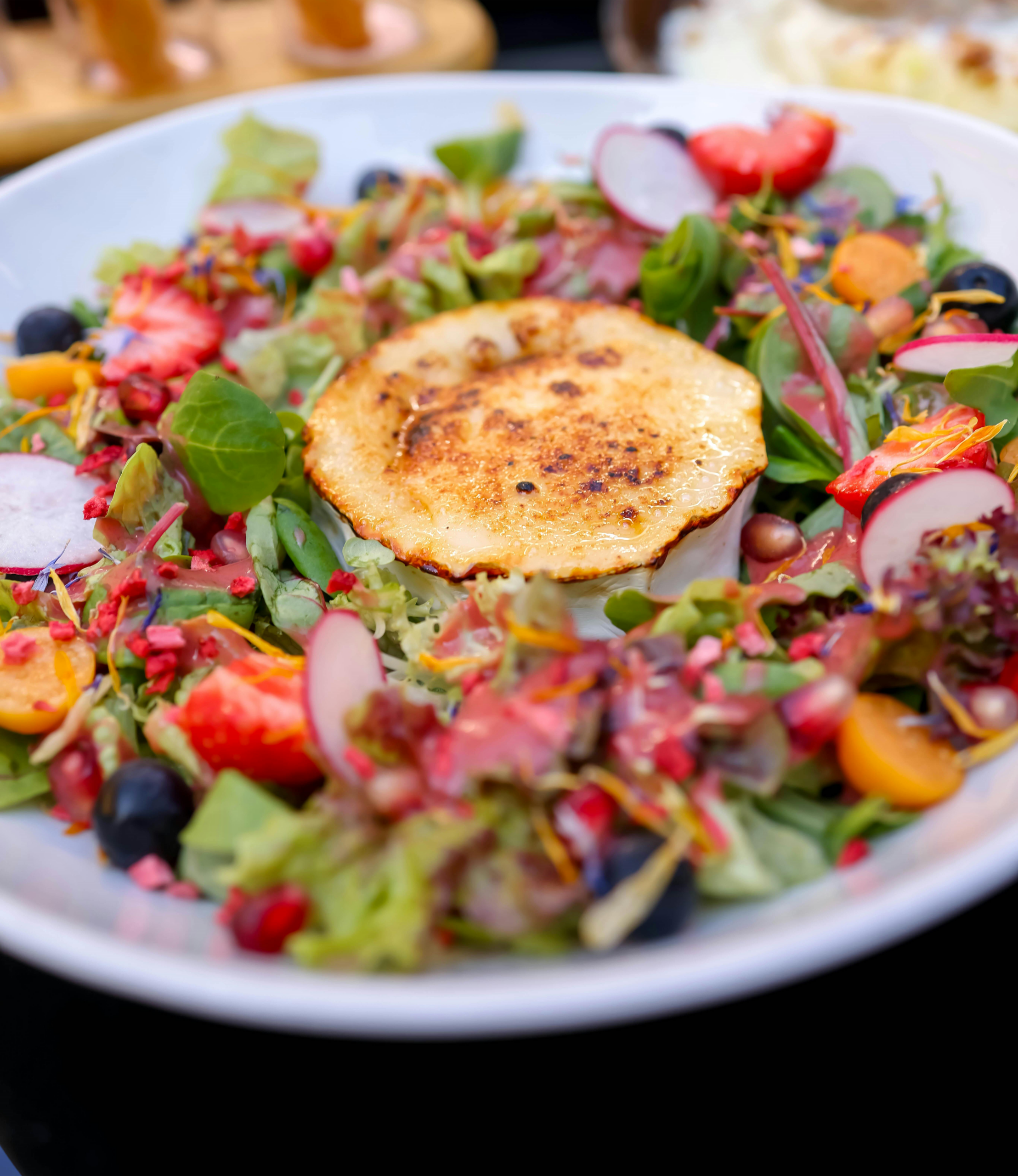 Home salade de chèvre chaud au miel